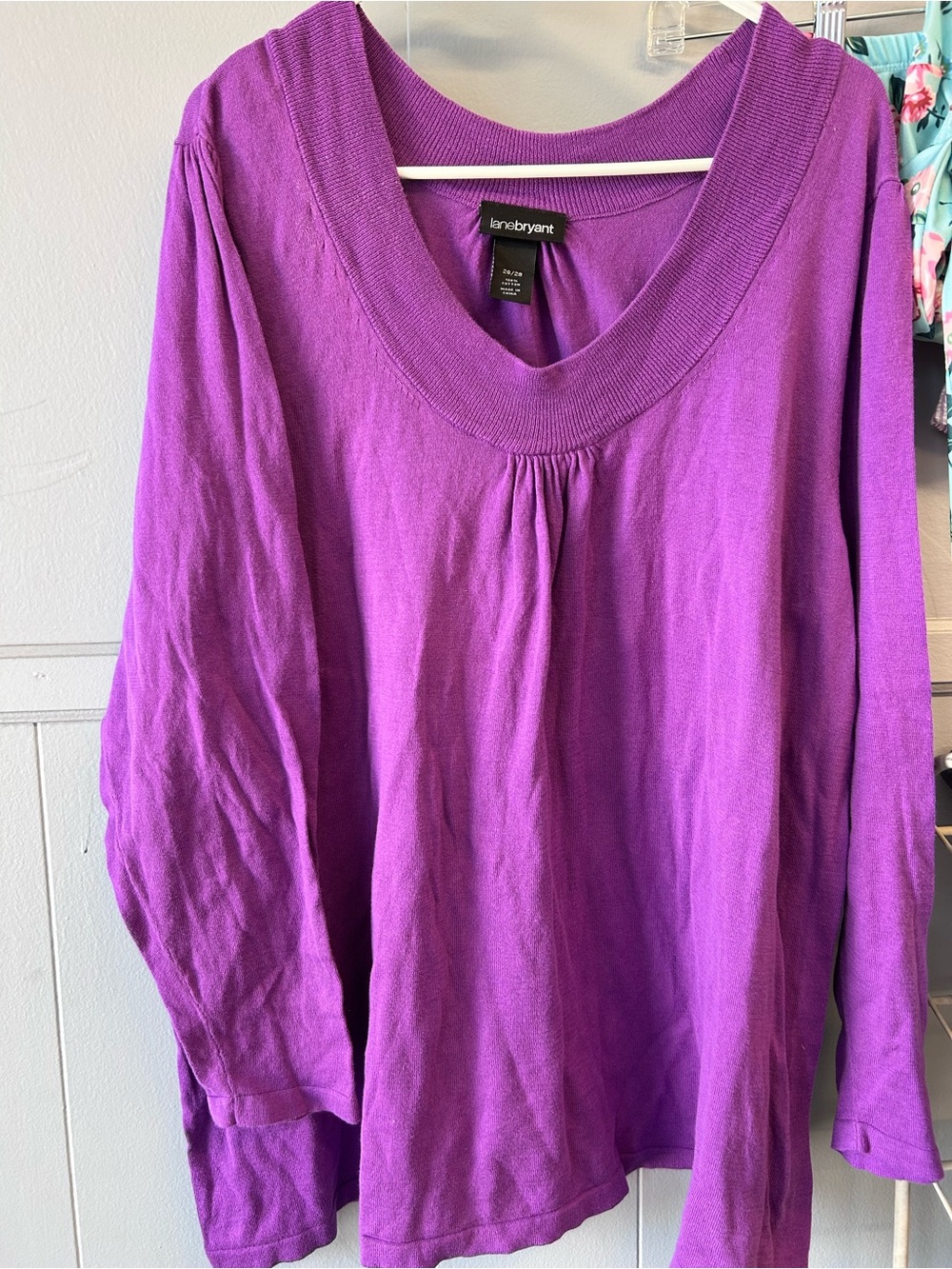 Purple Women’s Scoop Neck Sweater